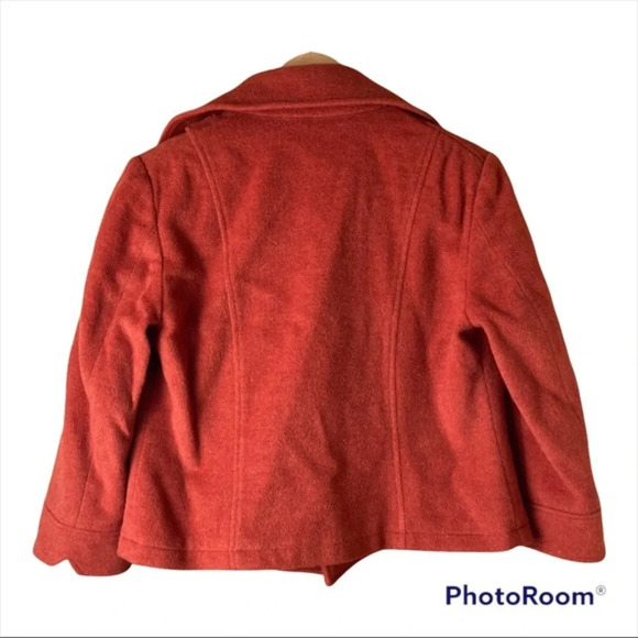 Burnt Orange Millard Fillmore Jacket Size Small. 100% wool. photos measurements - Picture 2 of 8